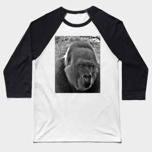 Gorilla Head Shot Baseball T-Shirt